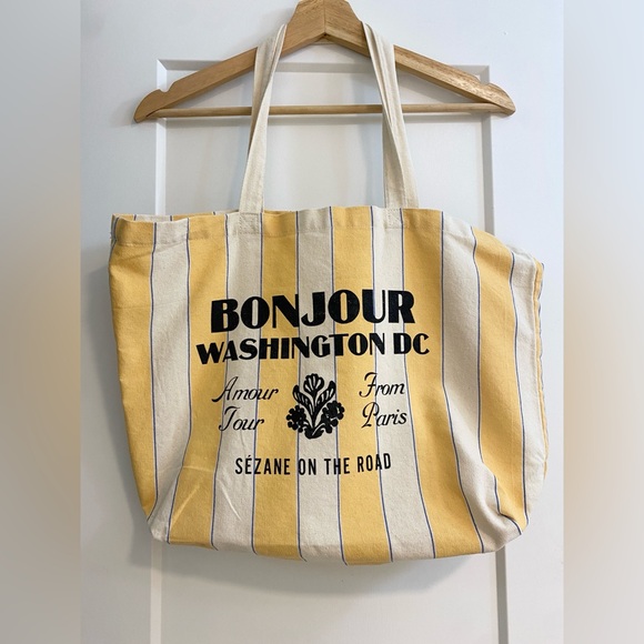 Sezane Handbags - Sézane on the Road canvas tote bag